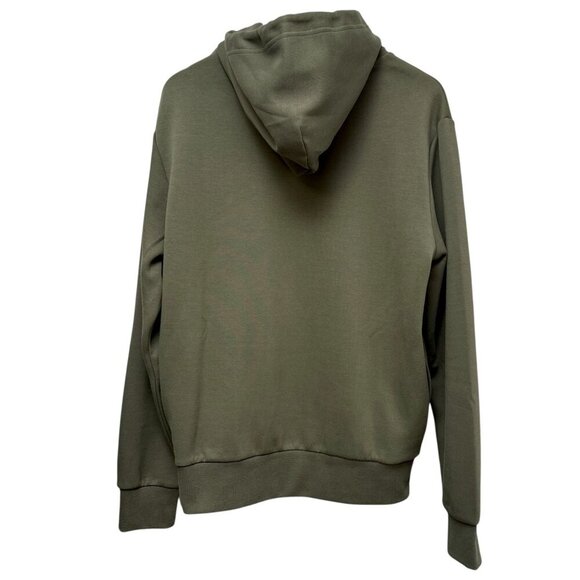 POLO Ralph Lauren Hoodie with Leather Pony LogoMedium Mens Green Sweatshirt NEW - Picture 7 of 16